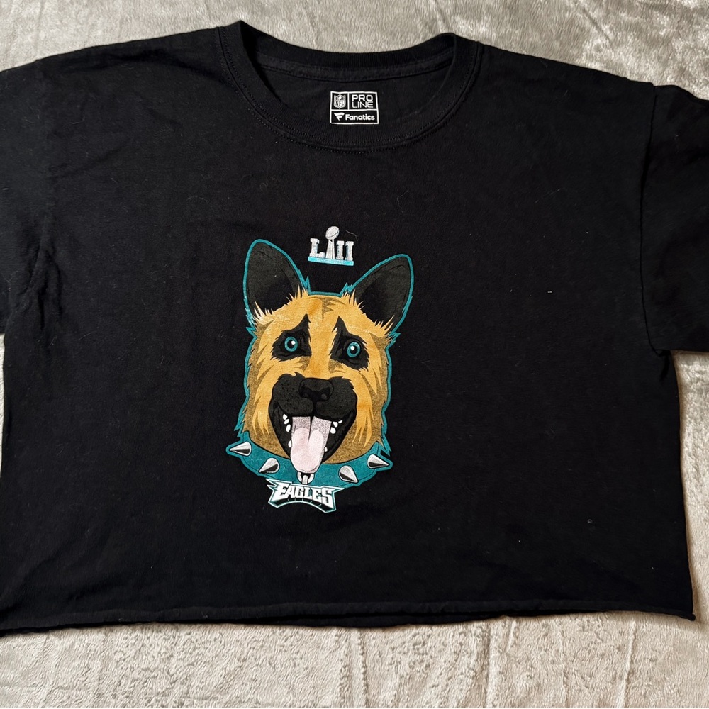 Black Eagles crop tee